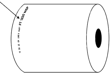 poly pipe measurement printed on each roll
